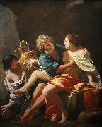 Simon Vouet Loth and his daughters, Simon Vouet china oil painting artist
